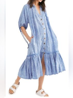 Free People Maya Shirtdress Size S